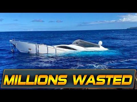 RICH IDIOT SINKS HIS 1.45 MILLION YACHT | HAULOVER INLET BOATS | BOAT ZONE