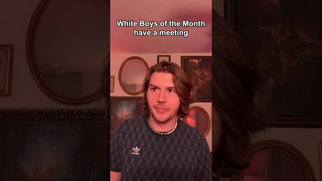 White Boys of the Month have a meeting 