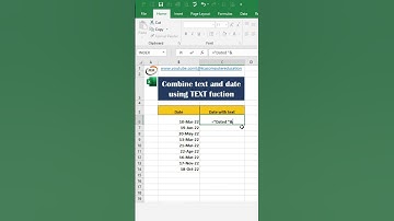 how to add text with Date in Microsoft Excel | advanced excel tips and tricks #shorts