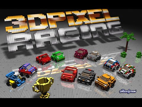 3D Pixel Racing Wii Playthrough - Minecraft Racing
