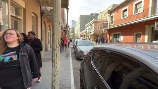 Walking in French Quarter, New Orleans, LA