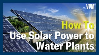 Using solar power to save electricity and keep your plants watered
