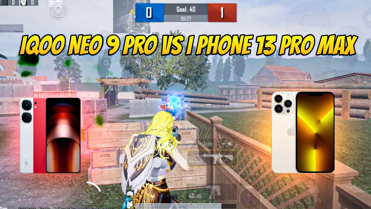 iqoo neo 9 pro vs i phone 13 pro max 1v1 tdm match - YouTube