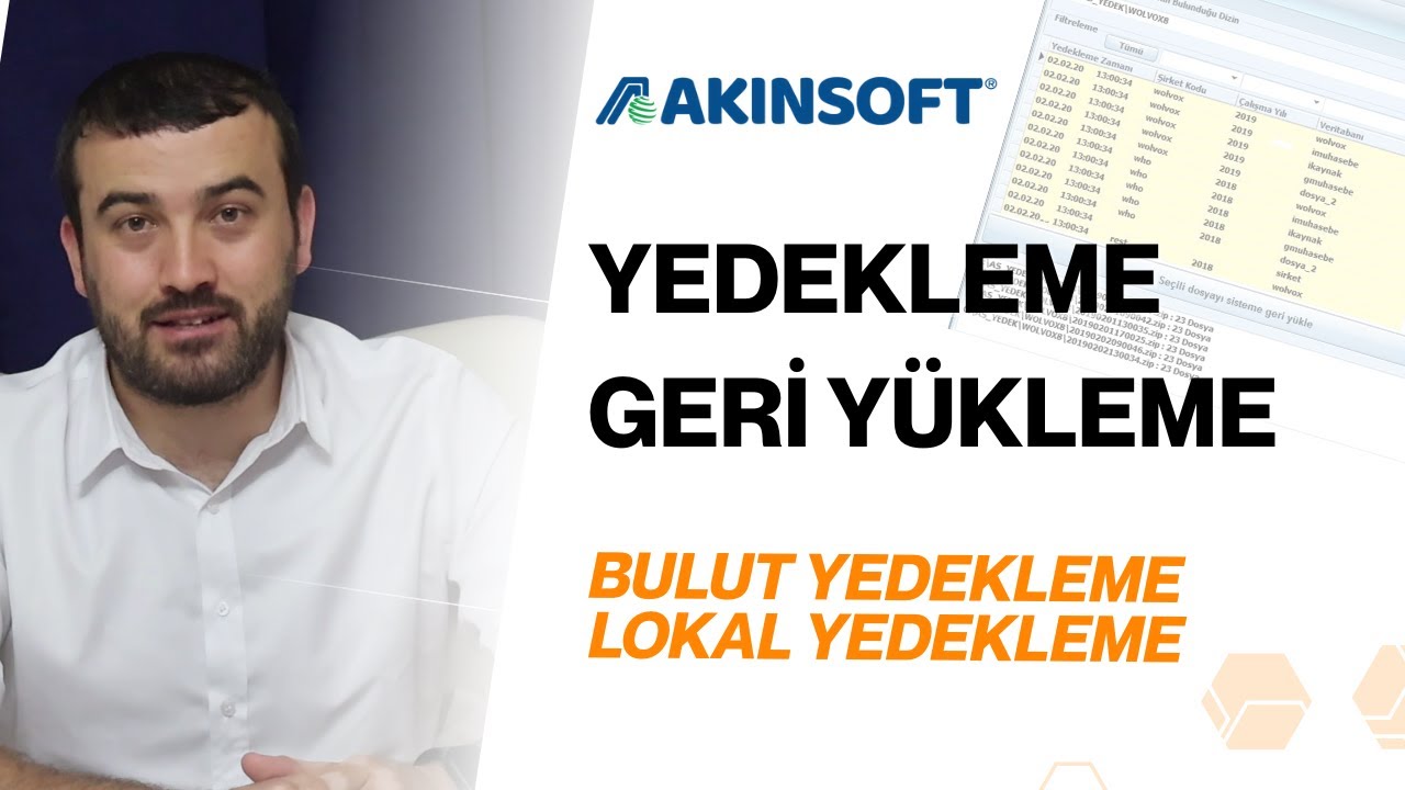 Akınsoft Yedekleme ve Geri Yükleme - Wolvox Programı Nasıl Yedeklenir?