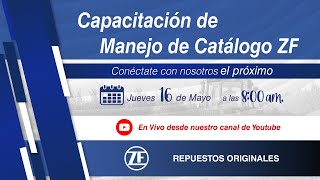 Capacitación de manejo de catálogo ZF