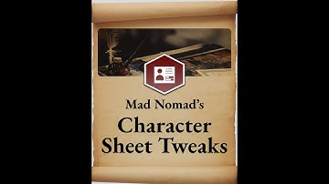 MNM Character Sheet Tweaks