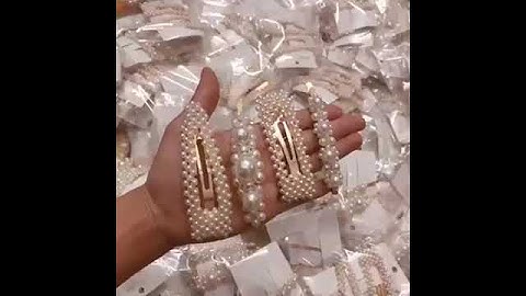 KẸP TÓC NGỌC TRAI sét 4 HÀN QUỐC HOT TREND