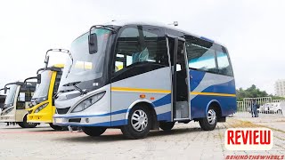 2022 SML Isuzu Executive Mini Bus Detailed Walkaround Review | 13+1 Seater  Luxury AC BS6 Bus