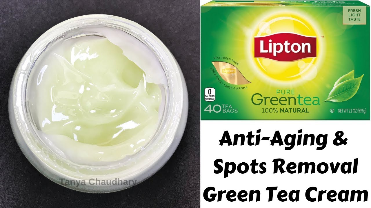 DIY Green Tea Cream AntiAging & Dark Spots Removal Green Tea Cream