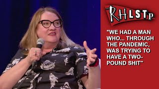 Sarah Millican on openness in her standup, and horse smegma  from RHLSTP 468