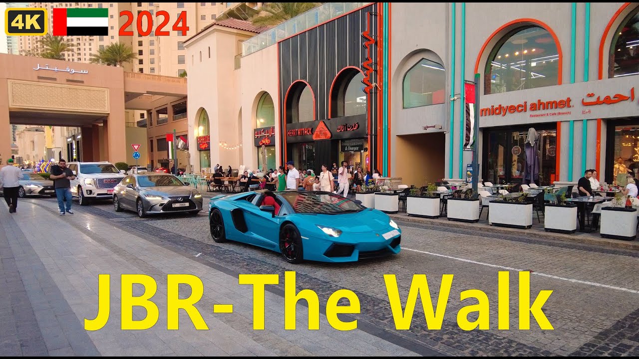 Dubai | JBR-The Walk | Evening Walking Tour 15 Jan 2024