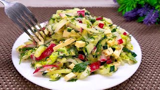 I ate this salad for dinner every day and lost 5 kg in a week! No fat!
