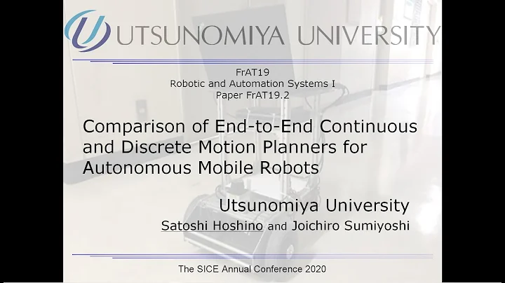 Comparison of End-To-End Continuous and Discrete Motion Planners for Autonomous Mobile Robots