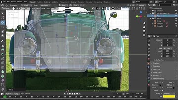 blender 2 83 Volkswagen beetle modeling time lapse