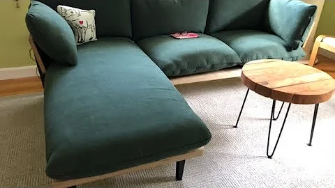 Floyd Three Seater Sofa with Chase in Forest and B...