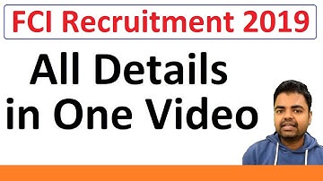 FCI Recruitment 2019: PDF, 4103 Vacancies, Exam Pattern, Books, Preparation Tips in Hindi