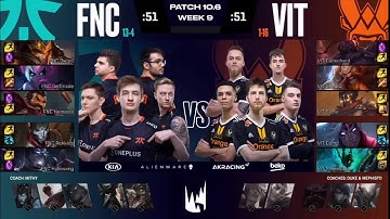 FNC vs. VIT Highlights Week 9 Day 2 | LEC Spring 2020
