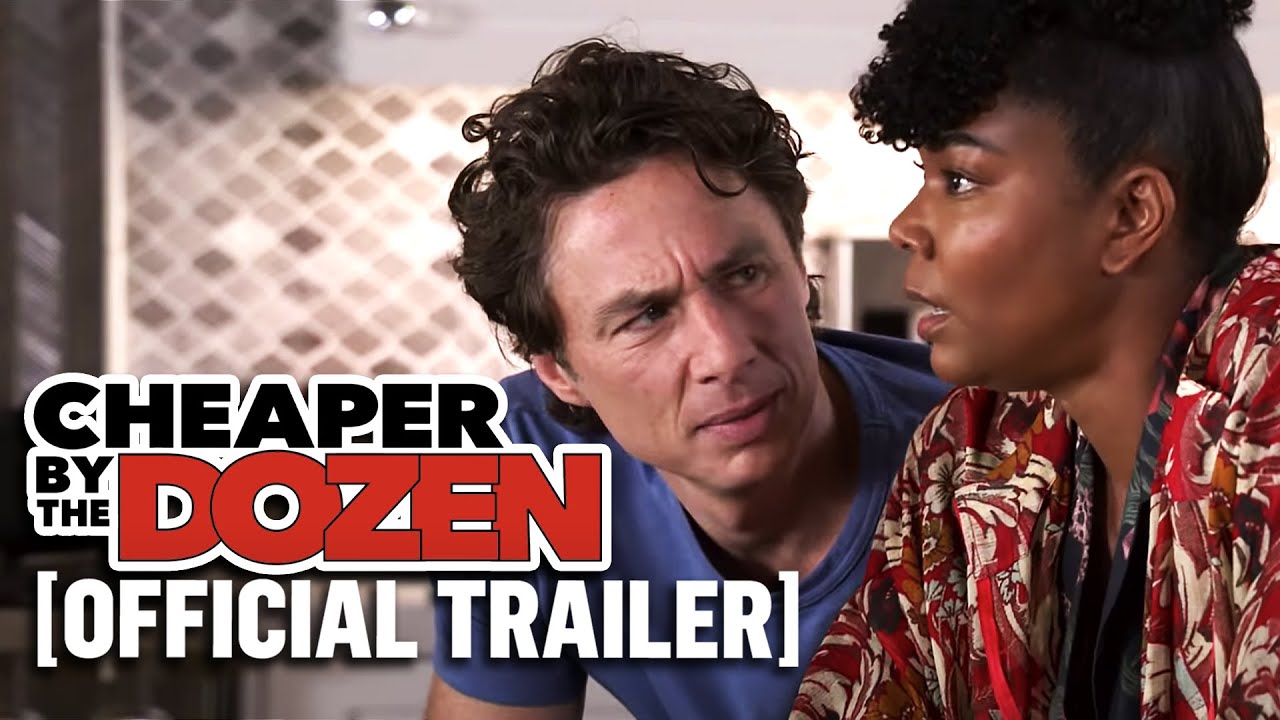 Cheaper By The Dozen Official Trailer Starring Gabrielle Union & Zach