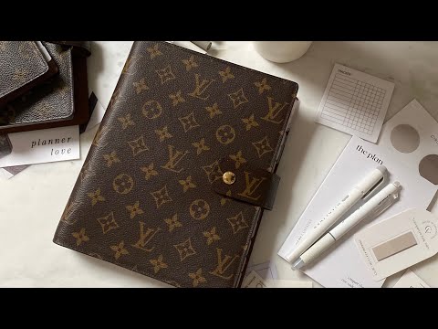 Louis Vuitton Large Ring or GM agenda in Monogram Print, A5 LV planner flip  through 