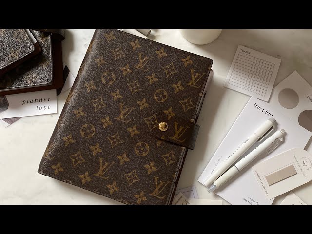 Large Ring Agenda Cover Damier Ebene - Women - Personalization