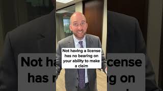 Are you at fault for a car accident if you don’t have a license?! #shorts