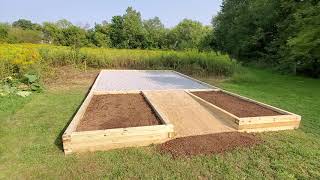 Custom Gravel Base Stone Shed Pad - Hanover, Pa from pressure treated wood with planter boxes 17331