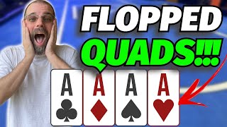 I Flop Quads And He Goes All In!!! Poker Vlog #12