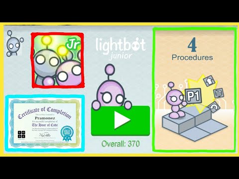 Lightbot Jr Coding Puzzles - PROCEDURES All Levels