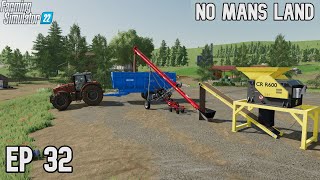 MAKING WOODCHIPS FOR PAPER FACTORY | No Mans Land | FS 22 | EP 32 #farmingsimulator22 #timelapse