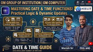 LibreOffice Calc Date &amp; Time Functions | M1:R5 NIELIT | Complete Practical Guide 📅