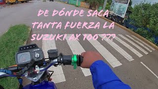 Suzuki ax 100 después dela reparación 🔥