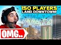 We Told 150 Stream Snipers To Land Downtown.. 😯 (Modern Warfare Warzone)