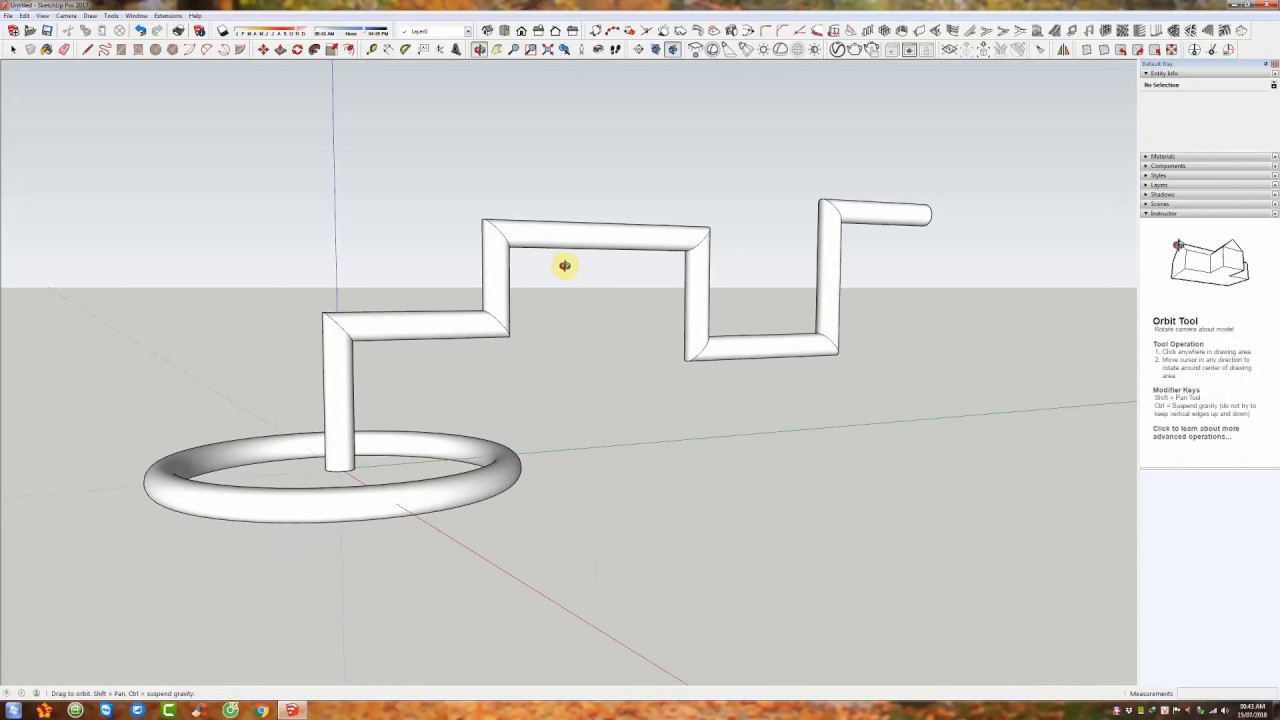 Hướng dẫn Vẽ ống tròn cong trong Sketchup Chi tiết và dễ hiểu