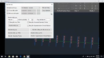 Civil3D - Sửa nhanh tên cọc trên tuyến