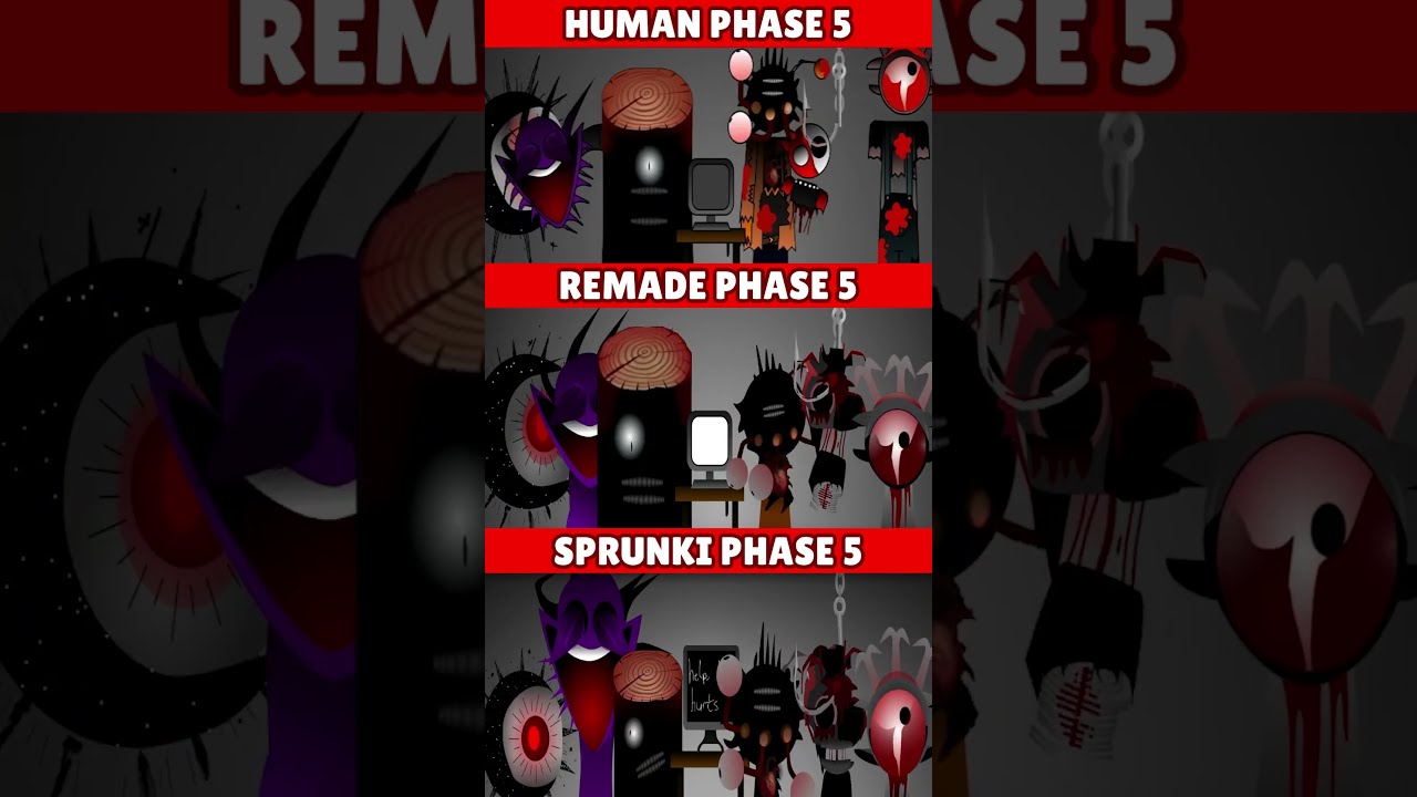 Incredibox Sprunki Human Phase 5 VS Remade MIX HORROR VERSION 