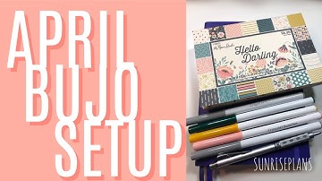 April Setup || Leuchtturm 1917 || BUJO || Bullet Journal Monthly Setup