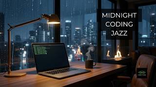 Midnight Coding Jazz 🌙 Deep Focus Music for Work, Study & Productivity (3 Hours) | Code & Flow #002