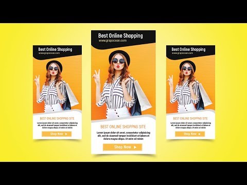Google Ads Banner Design - Photoshop CC Tutorial