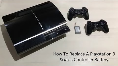 How To Replace A Playstation 3 Sisaxis Controller Battery