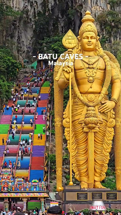 📍Batu Caves, Kuala Lumpur, Malaysia🇲🇾 #malaysiatravel #kualalumpur #visitmalaysia #travelinspiration