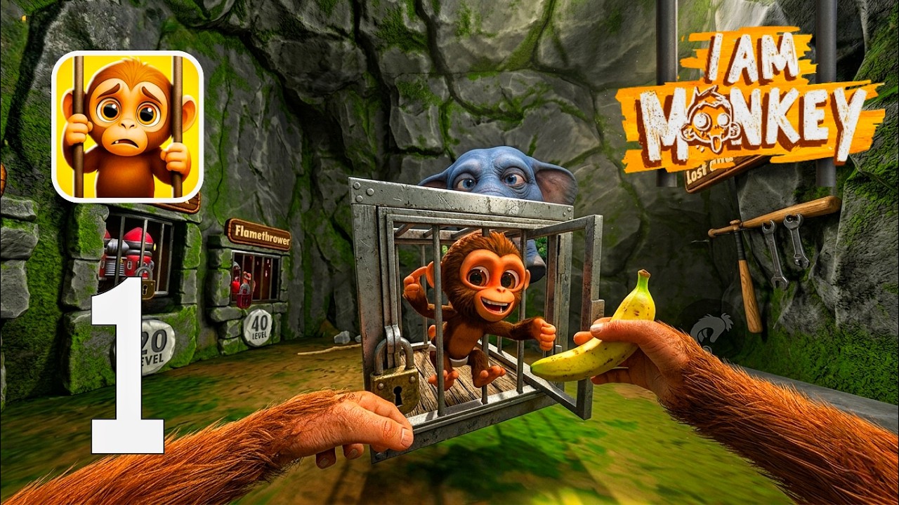 Help Me Monkey Helping Baby Monkey ESCAPE The Zoo! - I Am Monkey Gameplay Walkthrough ...