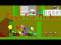 marble race  :  Escape From Murderer  - Survival Marble Race In Algodoo