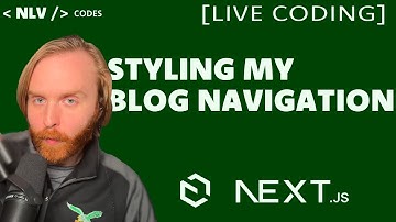 Styling the Blog Navigation Component [LIVE CODING WITH PAYLOAD CMS & NEXTJS]