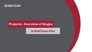 Training: Projects - Overview of Stages in RedTeam Flex