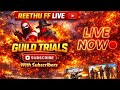 🎯 Free Fire Live 🔴 Telugu | Guild Trials With Subscribers 👑- @ReethuFF - #RFF|
