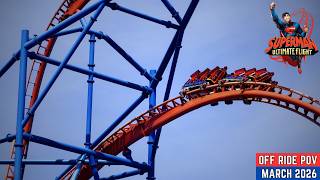 Superman Ultimate Flight | On &amp; Off Ride POV | Six Flags Discovery Kingdom 2026