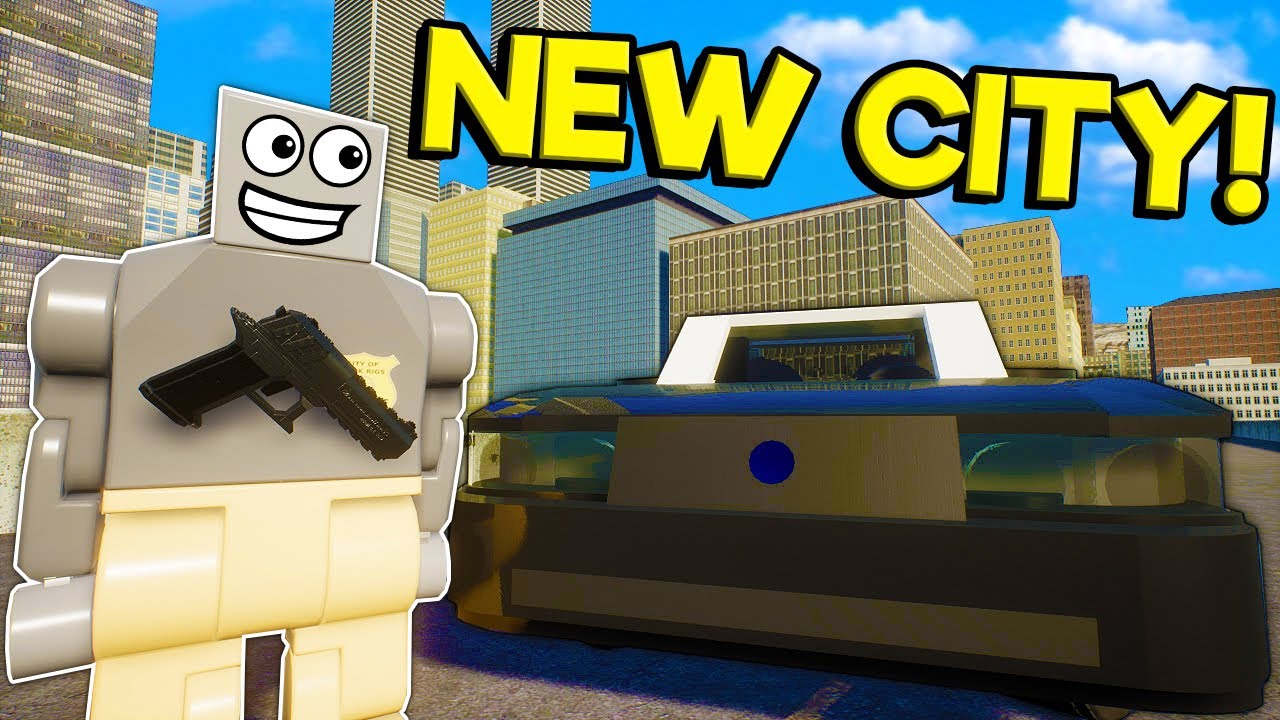 Epic Police Chase in the NEW MODDED CITY! - Brick Rigs Mod Update ...