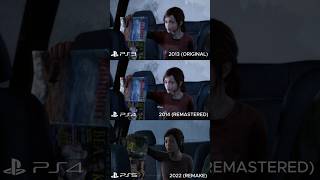 The last of us ps3 vs ps4 vs ps5 | ellie magazine scene #ps5 #thelastofus #shorts