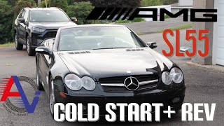 2003 Mercedes SL55 AMG Cold Start, Idle, Rev | STOCK