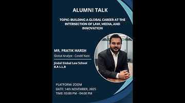 Building a Global Career at the Intersection of Law, Media, and Innovation by Pratik